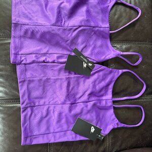TWO (2) of Nike Women's Tank Top DA3120  Purple ORG $80 NEW w TAG